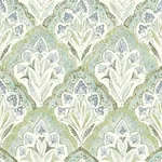 Brewster Home Fashions Mimir Aquamarine Quilted Damask Wallpaper - SKU 3125-72341