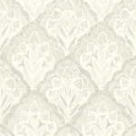 Brewster Home Fashions Mimir Dove Quilted Damask Wallpaper - SKU 3125-72339