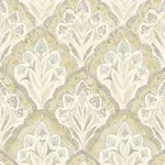 Brewster Home Fashions Mimir Mustard Quilted Damask Wallpaper - SKU 3125-72338