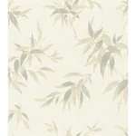 Brewster Home Fashions Minori White Leaves Wallpaper - SKU 4035-409741