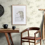 Brewster Home Fashions Minori White Leaves Wallpaper - SKU 4035-409741