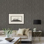 Brewster Home Fashions Monge Charcoal Geometric Wallpaper - SKU 4025-82547