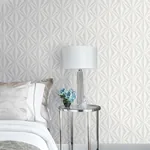 Brewster Home Fashions Monge Silver Geometric Wallpaper - SKU 4025-82548