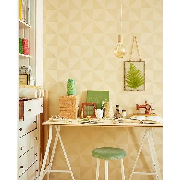 Brewster Home Fashions Mont Gold Geometric Wallpaper - SKU 366033