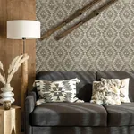 Brewster Home Fashions Montana Charcoal Wallpaper - SKU 4142-72604