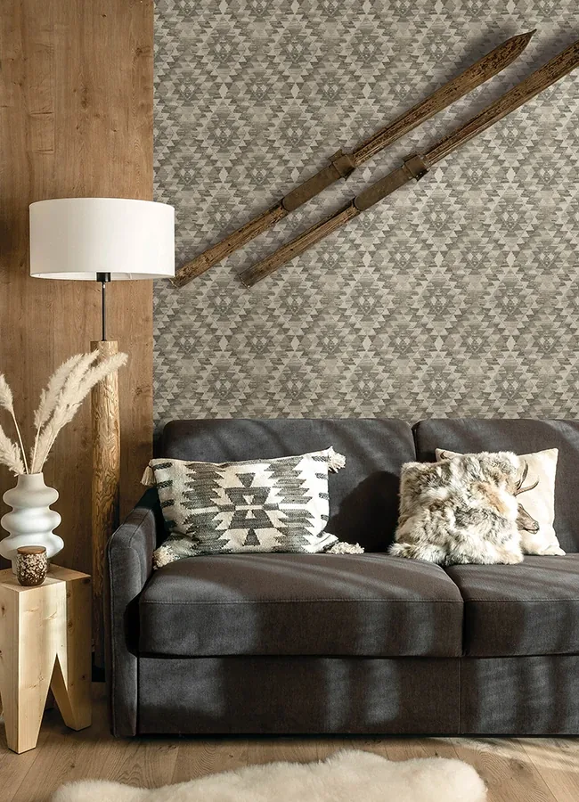 Brewster Home Fashions Montana Charcoal Wallpaper - SKU 4142-72604