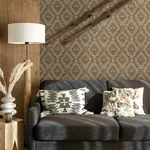 Brewster Home Fashions Montana Maroon Wallpaper - SKU 4142-72606