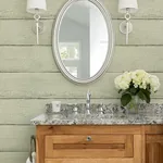 Brewster Home Fashions Morgan Mint Distressed Wood Wallpaper - SKU 4072-70014