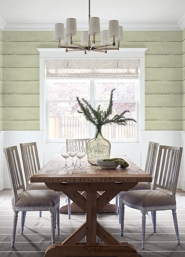 Brewster Home Fashions Morgan Mint Distressed Wood Wallpaper - SKU 4072-70014