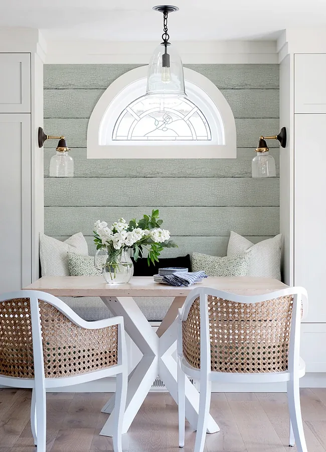 Brewster Home Fashions Morgan Seafoam Distressed Wood Wallpaper - SKU 4072-70013