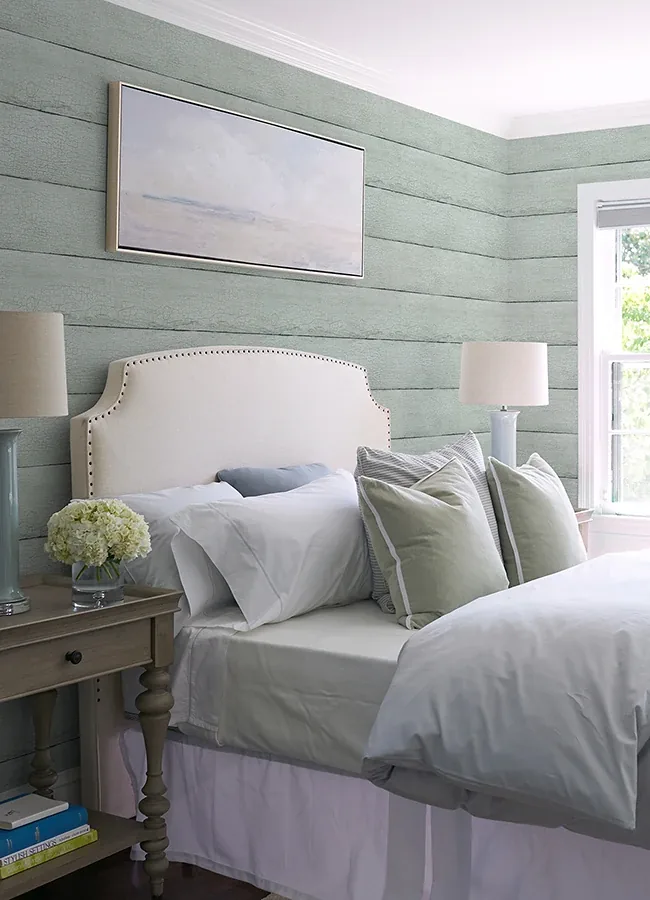Brewster Home Fashions Morgan Seafoam Distressed Wood Wallpaper - SKU 4072-70013