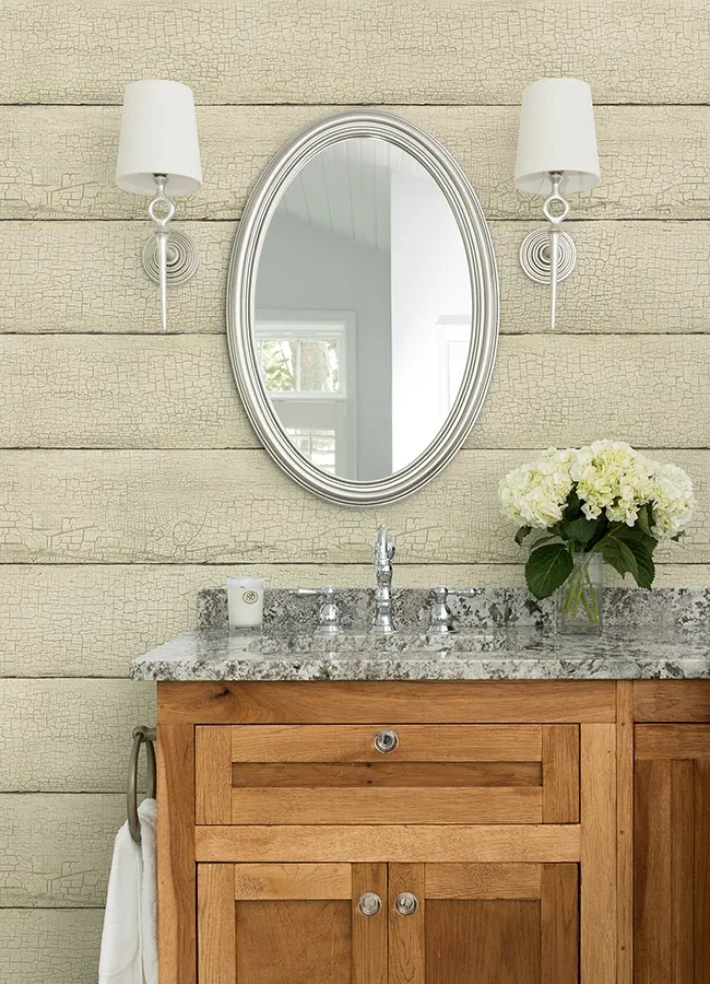 Brewster Home Fashions Morgan Wheat Distressed Wood Wallpaper - SKU 4072-70011
