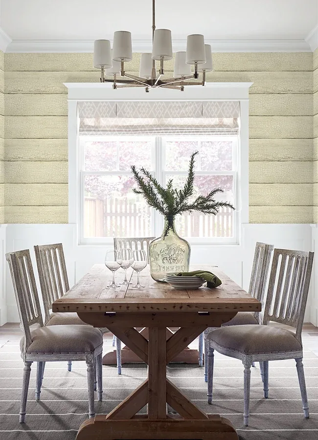 Brewster Home Fashions Morgan Wheat Distressed Wood Wallpaper - SKU 4072-70011