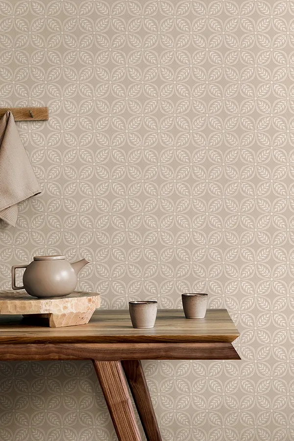 Brewster Home Fashions Morgrove Beige Trellis Wallpaper - SKU 4164-M1835