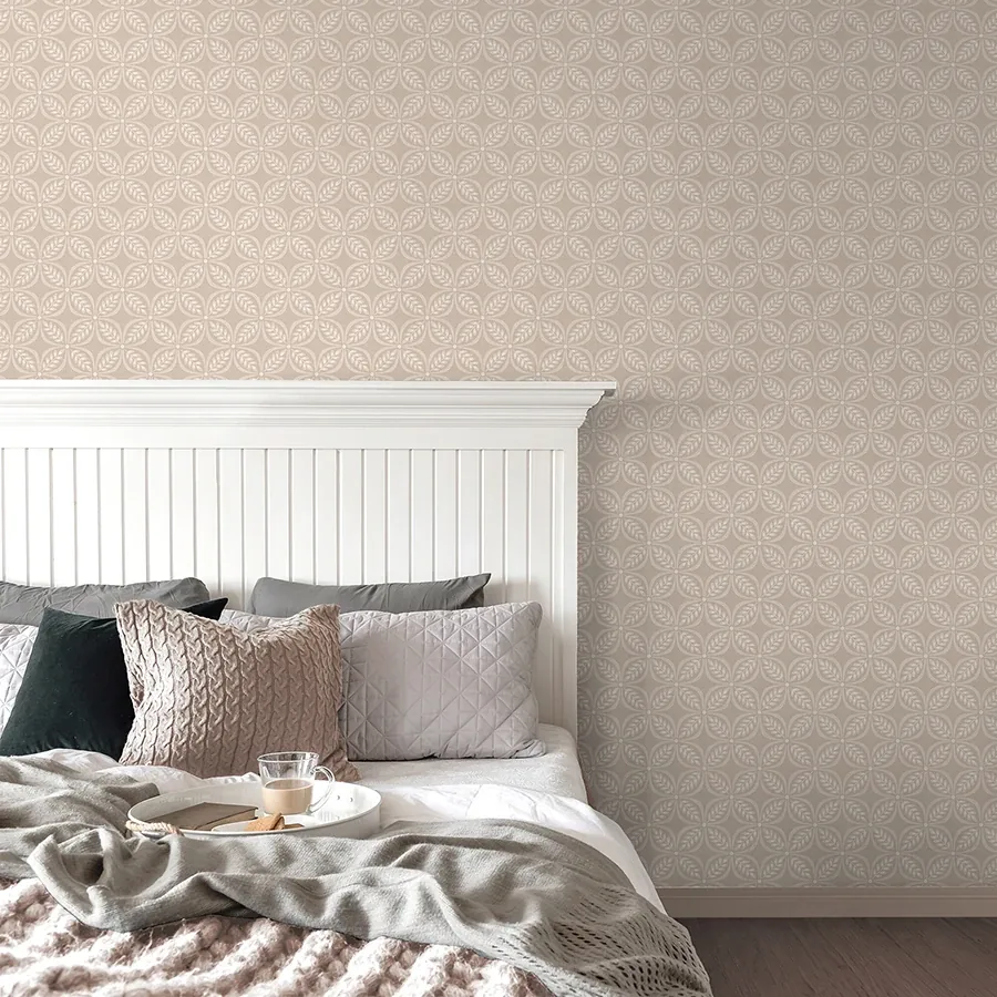 Brewster Home Fashions Morgrove Beige Trellis Wallpaper - SKU 4164-M1835