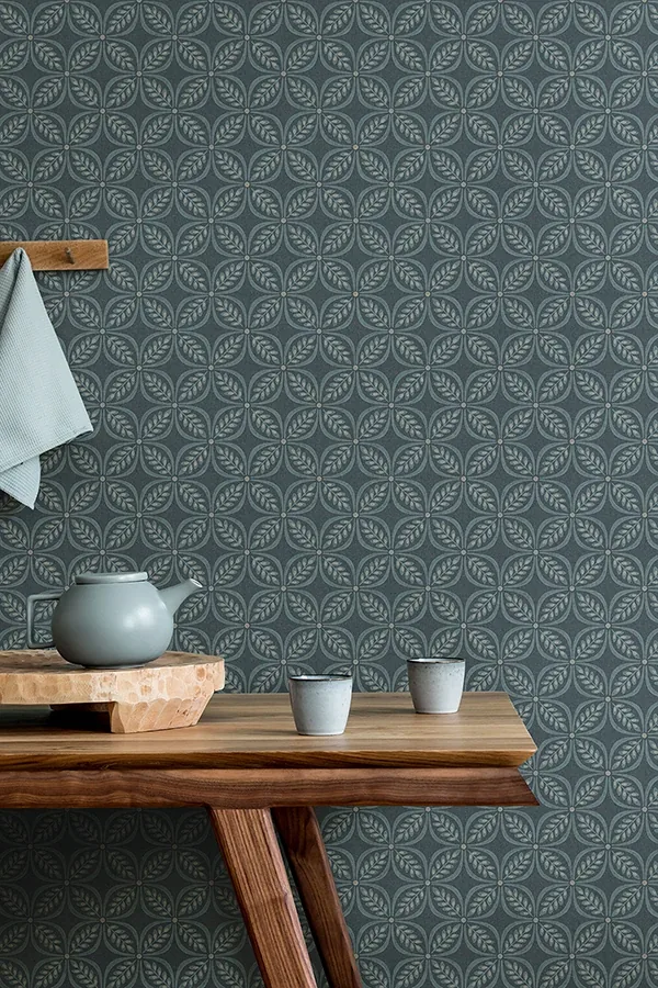 Brewster Home Fashions Morgrove Blue Trellis Wallpaper - SKU 4164-M1834