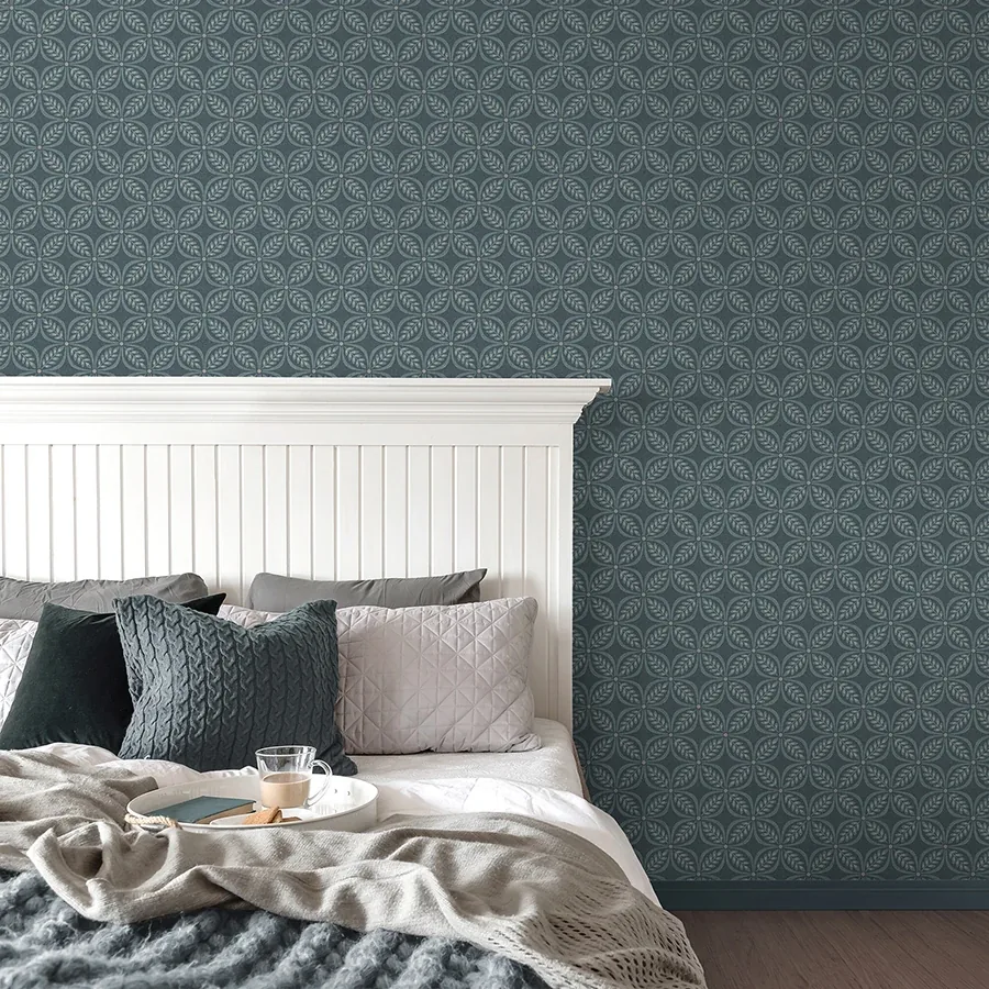 Brewster Home Fashions Morgrove Blue Trellis Wallpaper - SKU 4164-M1834