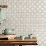 Brewster Home Fashions Morgrove Grey Trellis Wallpaper - SKU 4164-M1833