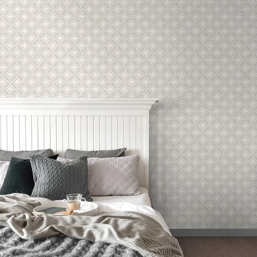 Brewster Home Fashions Morgrove Grey Trellis Wallpaper - SKU 4164-M1833