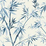 Brewster Home Fashions Moriko Blue Bamboo Wallpaper - SKU AH924107