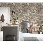 Brewster Home Fashions Morris Neutral Natural Stone Wallpaper - SKU AS692412