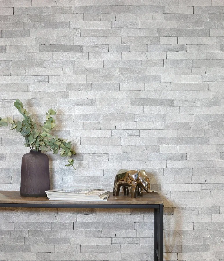 Brewster Home Fashions Mortimer Grey Brick Wallpaper - SKU AH295200