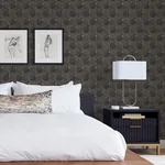 Brewster Home Fashions Muir Chocolate Geo Wallpaper - SKU 4082-382024