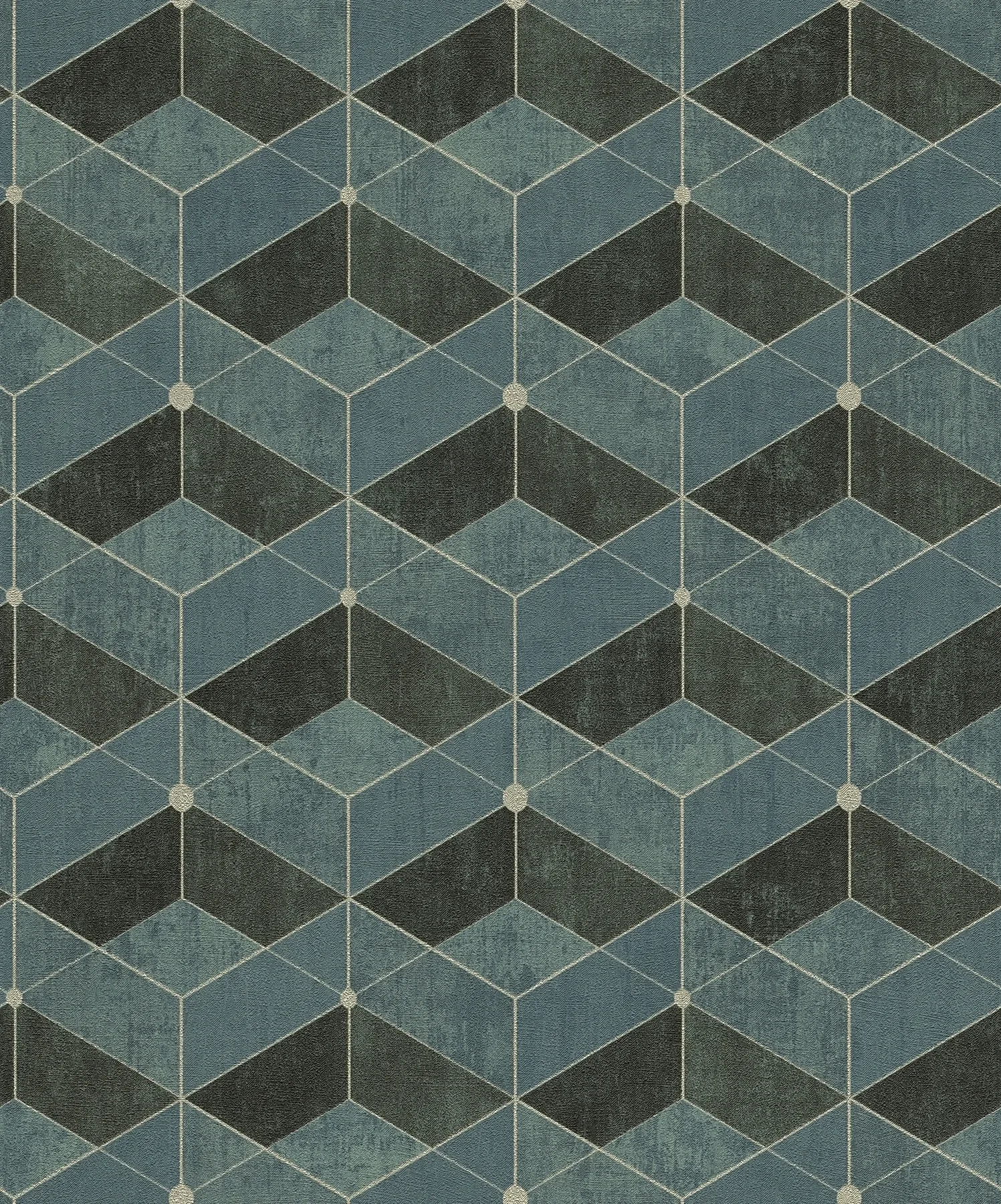 4082-382023 | Muir Teal Geo Wallpaper