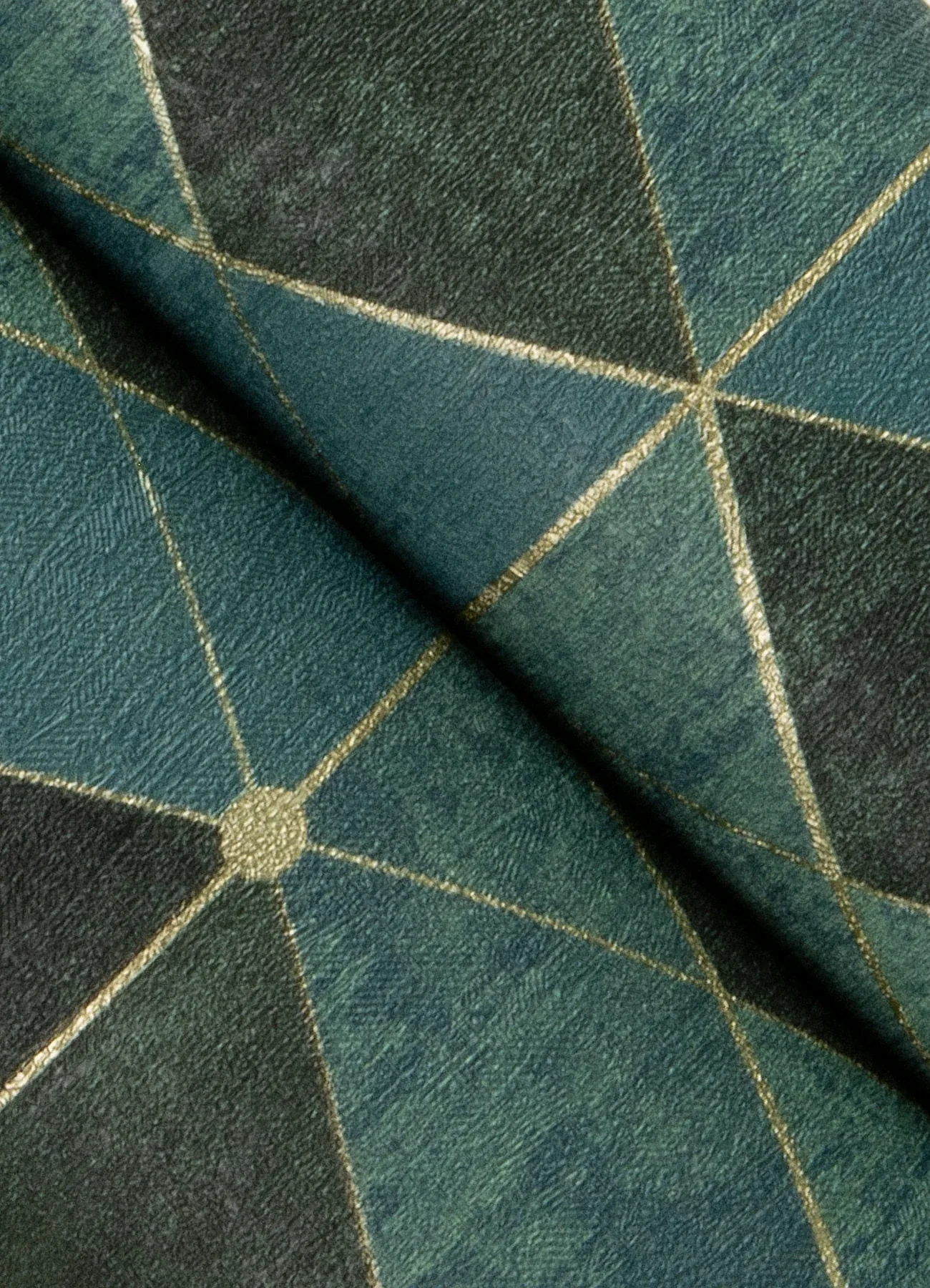 Brewster Home Fashions Muir Teal Geo Wallpaper - SKU 4082-382023