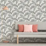 Brewster Home Fashions Mulholland White Flamingo Wallpaper - SKU FD42944