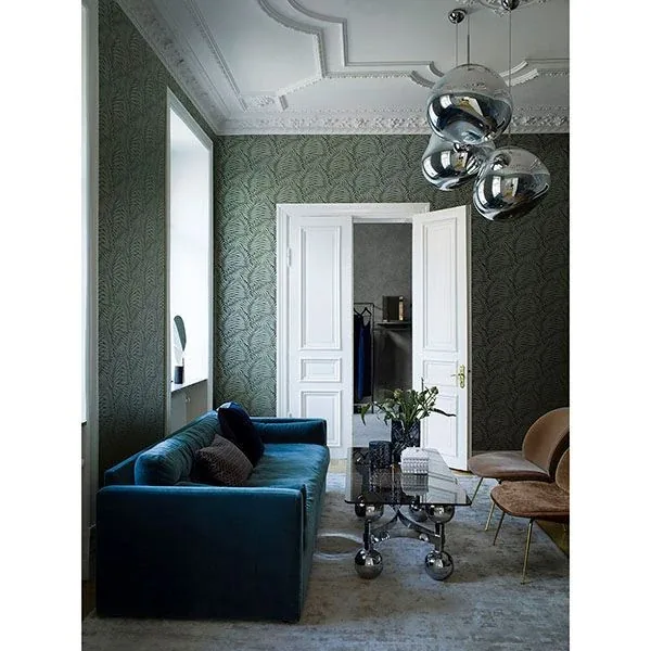 Brewster Home Fashions Myfair Olive Leaf Wallpaper - SKU 2825-6378