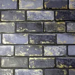 Brewster Home Fashions Myron Charcoal Metallic Brick Wallpaper - SKU AH692200