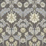 Brewster Home Fashions Myrtle Blue Floral Ogee Wallpaper - SKU 4171-82061