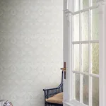 Brewster Home Fashions Myrtle Dove Floral Ogee Wallpaper - SKU 4171-82056