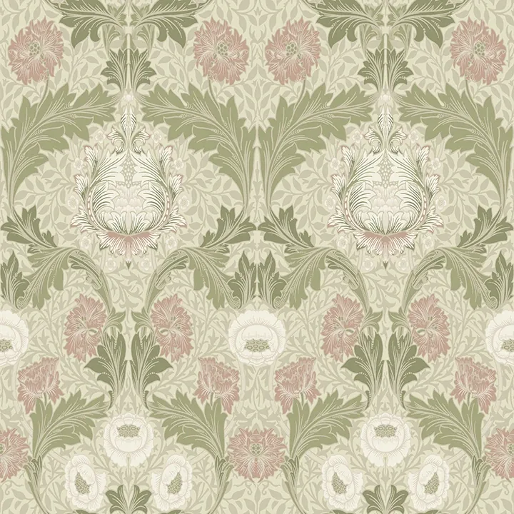 4171-82057 | Myrtle Mauve Floral Ogee Wallpaper