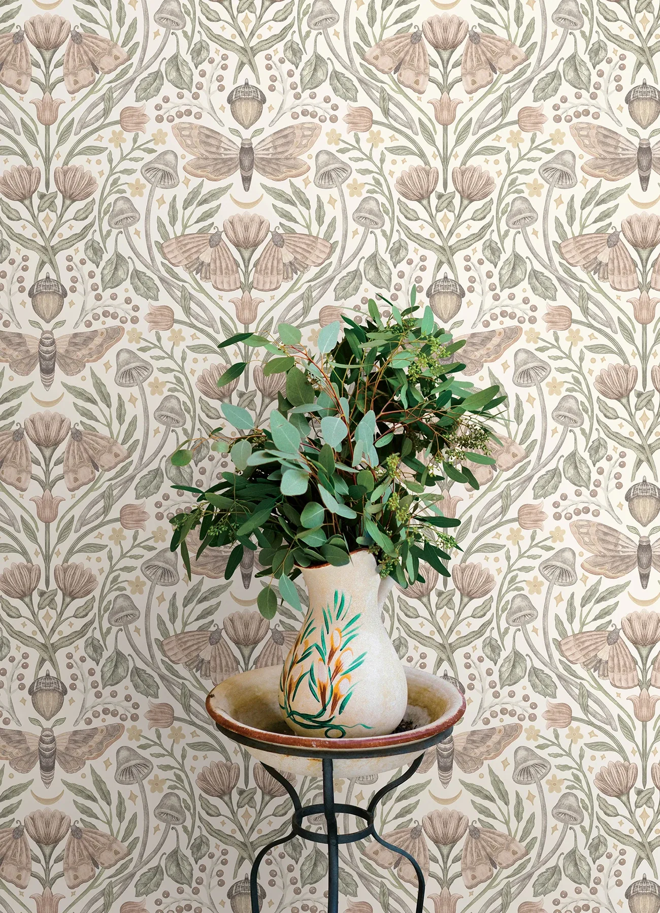 Brewster Home Fashions Mystic Moth Blush Forest Magic Wallpaper - SKU 4169-83119