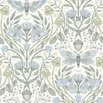Brewster Home Fashions Mystic Moth Sky Blue Forest Magic Wallpaper - SKU 4169-83117
