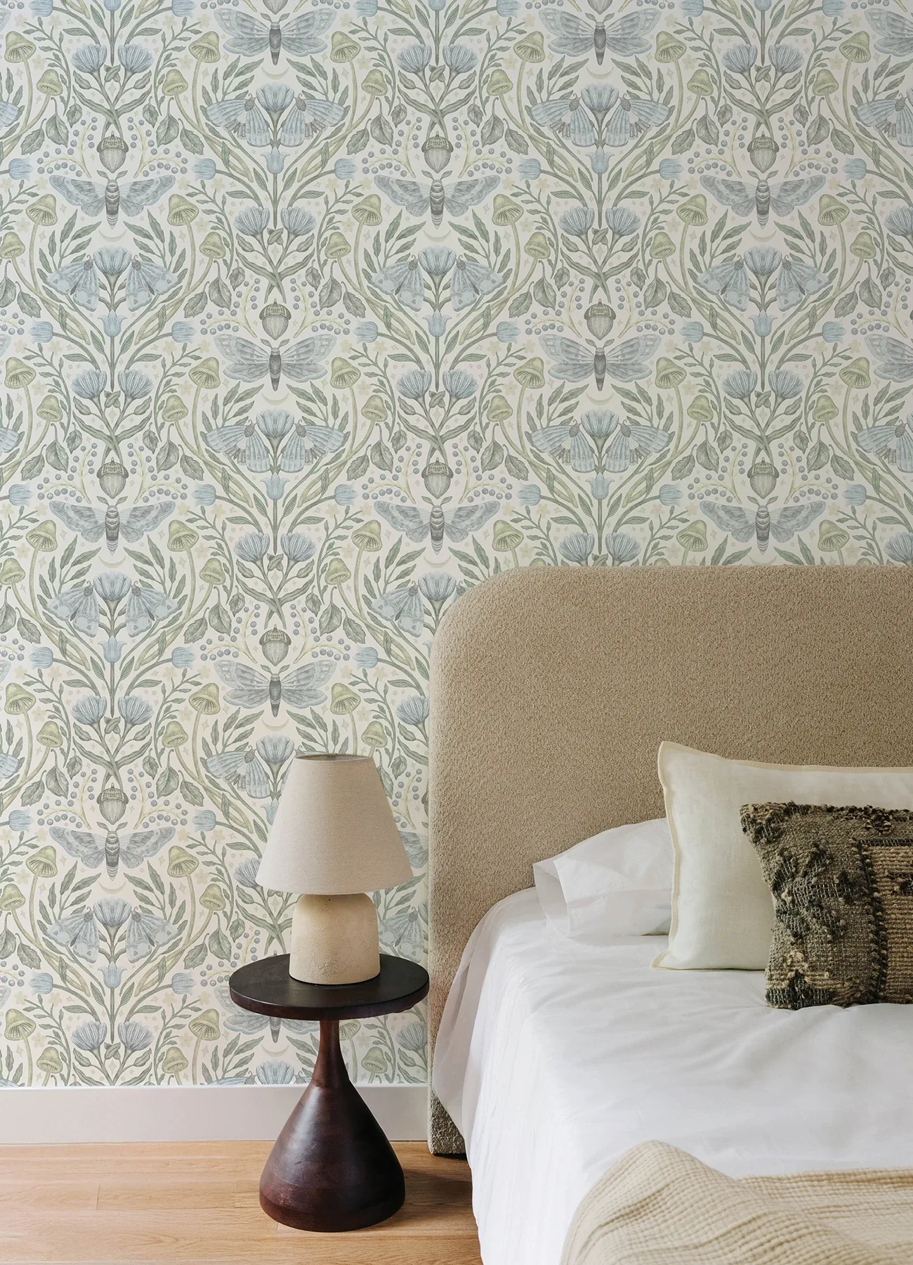 Brewster Home Fashions Mystic Moth Sky Blue Forest Magic Wallpaper - SKU 4169-83117