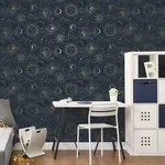 Brewster Home Fashions Mystic Navy Celestial Wallpaper - SKU 4203-27587