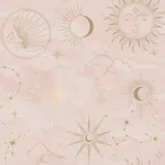 Brewster Home Fashions Mystic Pink Celestial Wallpaper - SKU 4203-27588