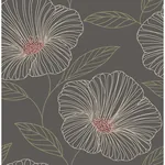 Brewster Home Fashions Mythic Brown Floral Wallpaper - SKU 2904-24319