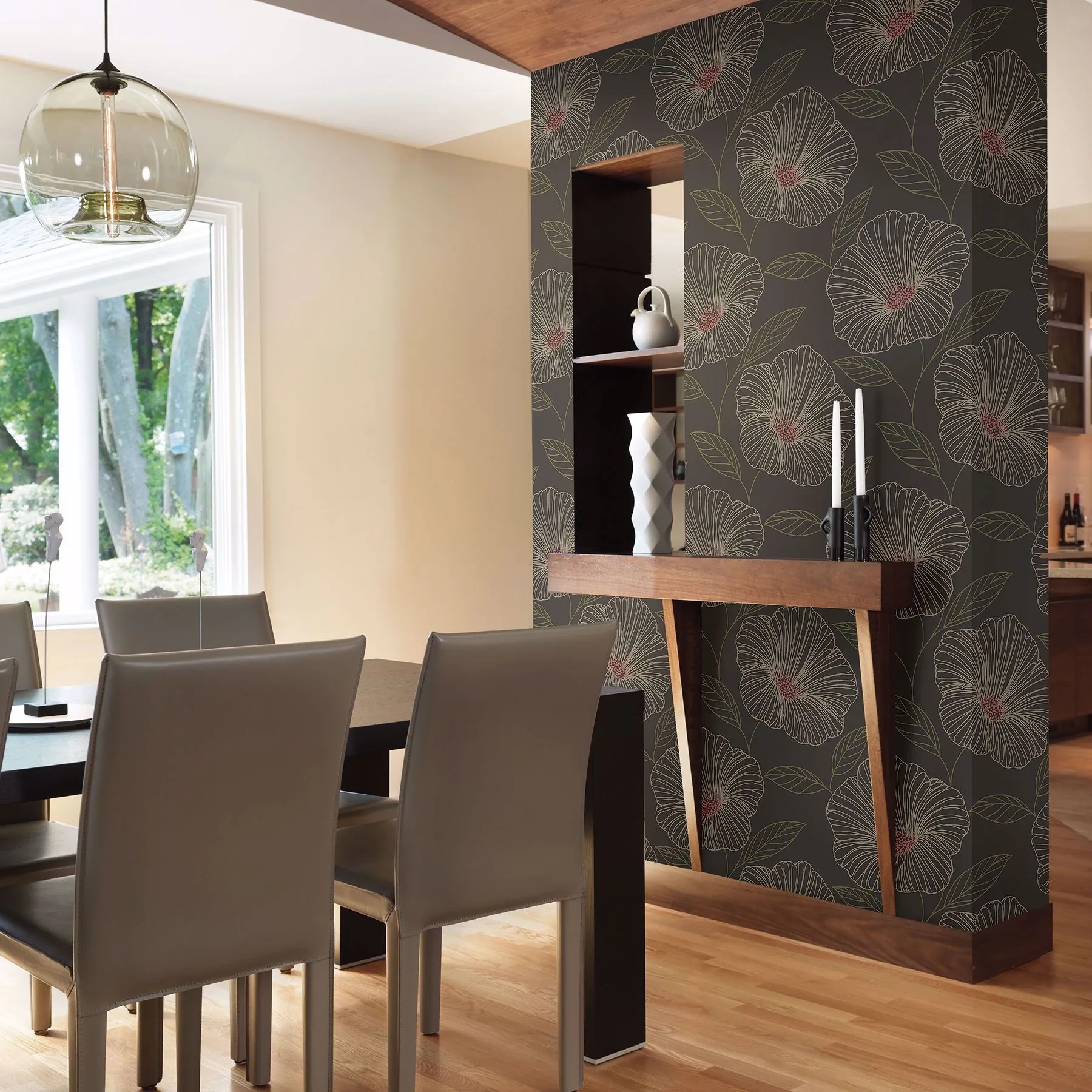 Brewster Home Fashions Mythic Brown Floral Wallpaper - SKU 2904-24319