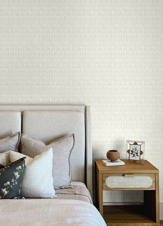 Brewster Home Fashions Nabi Beige Geometric Wallpaper - SKU 4148-27464