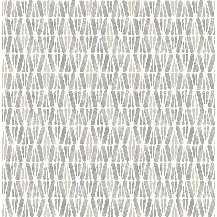 4148-27463 | Nabi Charcoal Geometric Wallpaper