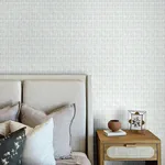 Brewster Home Fashions Nabi Light Blue Geometric Wallpaper - SKU 4148-27467