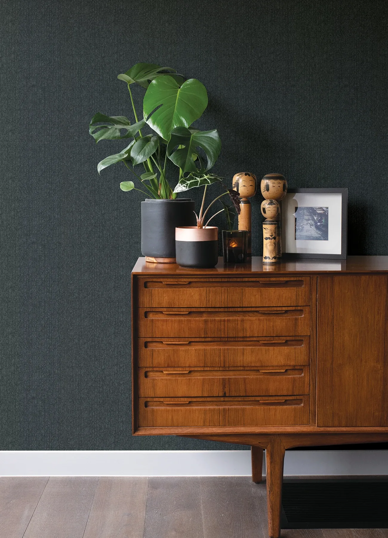 Brewster Home Fashions Nagano Blue Distressed Texture Wallpaper - SKU 2984-2213