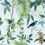 Brewster Home Fashions Nanette Light Blue Tropical Garden Wallpaper - SKU AH921609