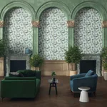 Brewster Home Fashions Nanette Light Blue Tropical Garden Wallpaper - SKU AH921609