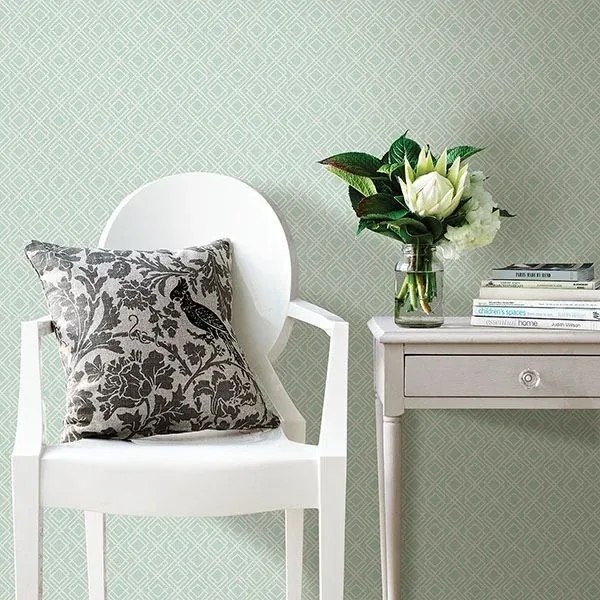 Brewster Home Fashions Napa Mint Geometric Wallpaper - SKU 3117-24176