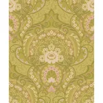Brewster Home Fashions Nasrin Chartreuse Damask Wallpaper - SKU 316012